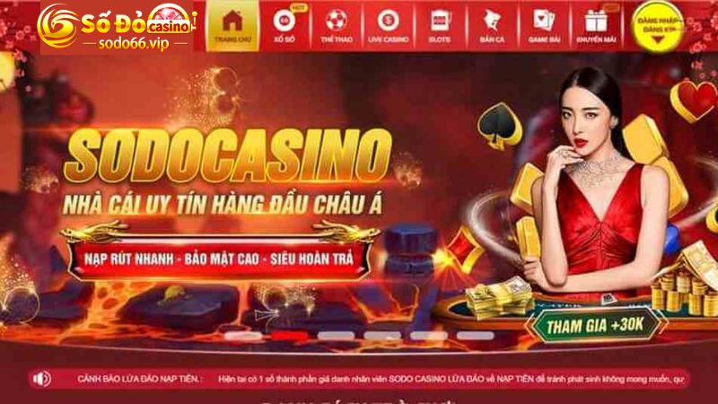 Sodo66 - Nhà cái cá cược trực tuyến uy tín hàng đầu châu Á